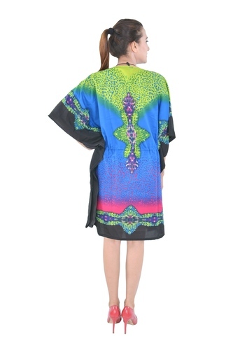 Ladies Purple Poncho Fashionable Wear Kaftan