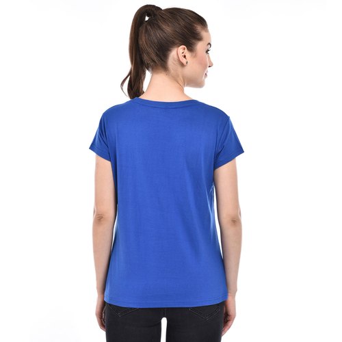 Royal Blue Girls Cotton T-Shirt