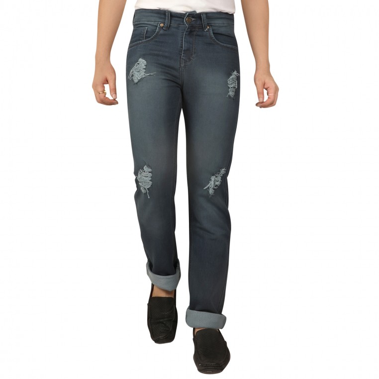 Denim Vistara Damage Comfort Fit Jeans For Men