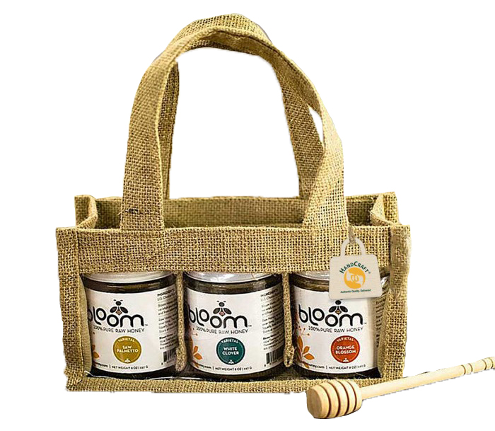 Jute Jar Bottle with Window