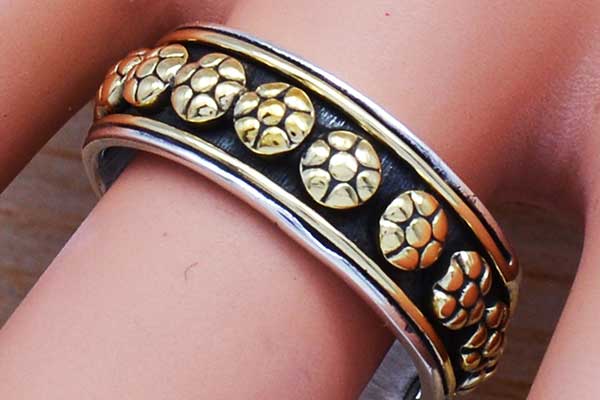 Real 925 Silver And Brass Wholesale Ring Jewelry