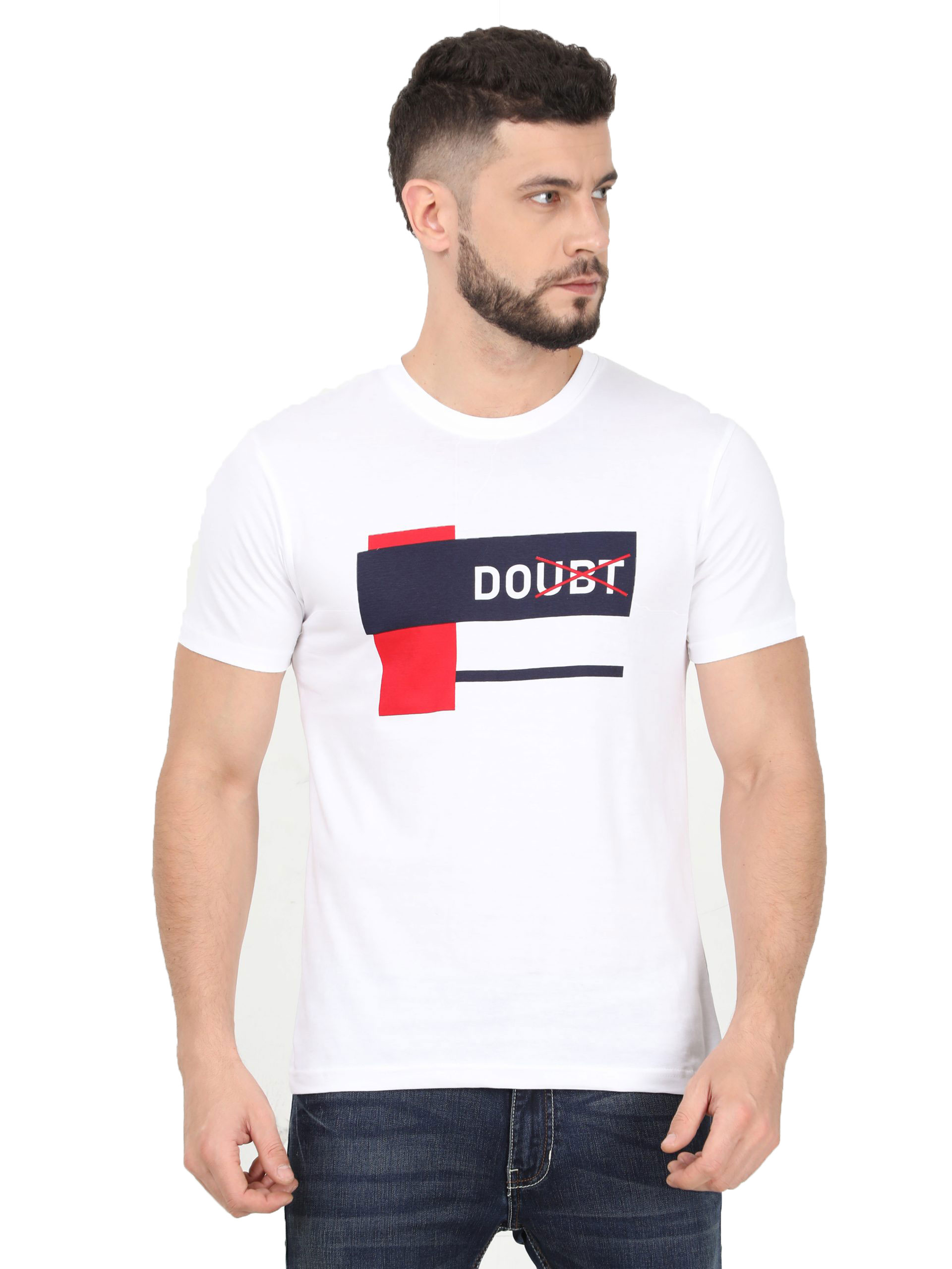 Graphic Round Neck T-shirt White