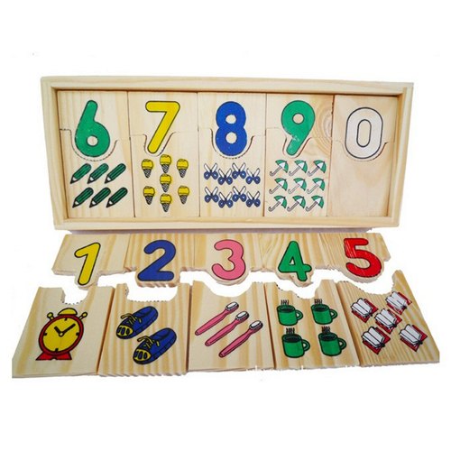 Matching Number Wooden Puzzle