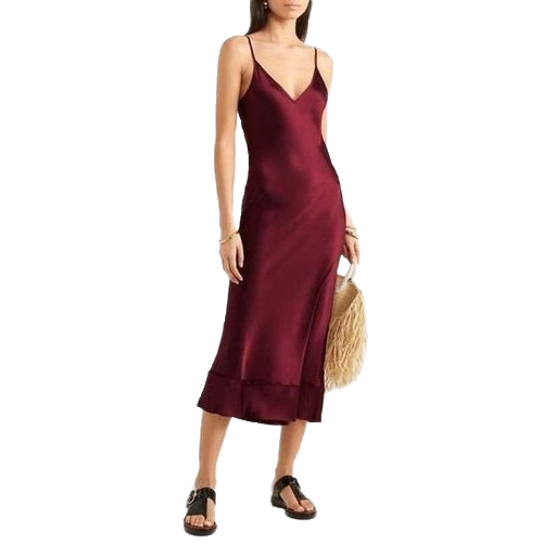 Women Cocktail Silk Cami Dress