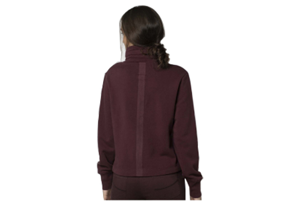 Sweatshirt with High Collar