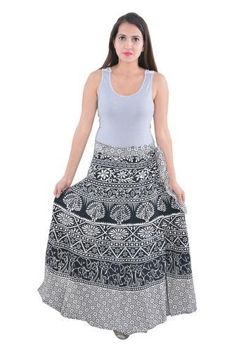 Mandala Elephant Women Cotton Skirt