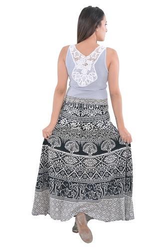 Mandala Elephant Women Cotton Skirt