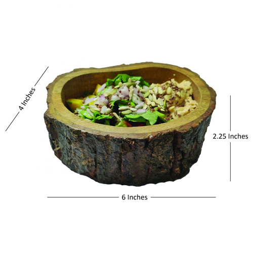 D Bark Shaped Bowls Set Of 2