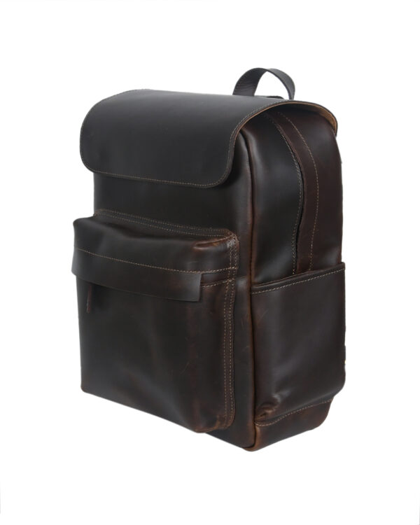 Buff Leather Backpack Bag