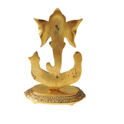 AJN-80 Gold Plated Ganesha Statue
