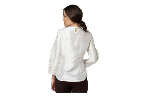 Silk Blouse with Sleeve