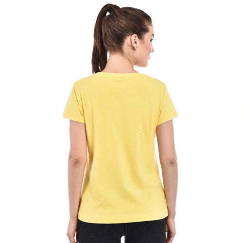 Sun Yellow Girls Cotton T-Shirt