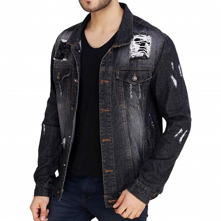 Royal Spider Men`s Full Sleeves Denim Jacket