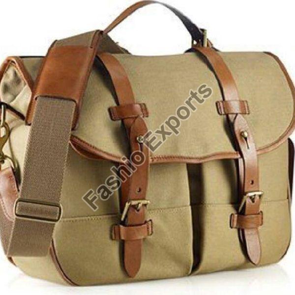 Canvas Leather Laptop Bag