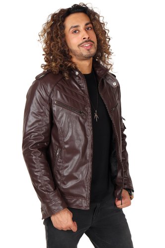 PU Leather Jacket for Men