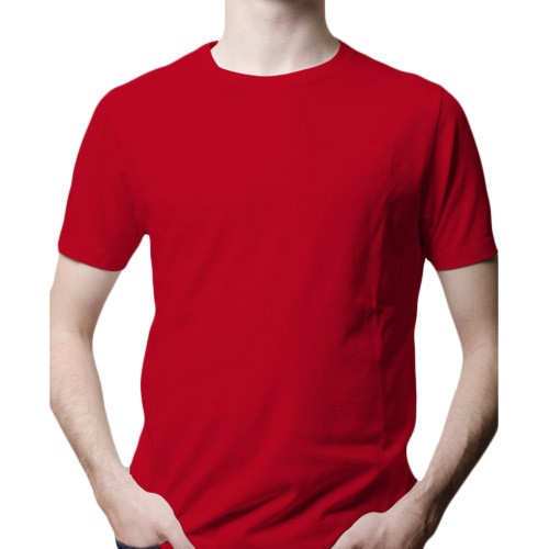 Red Color Round Neck T Shirt