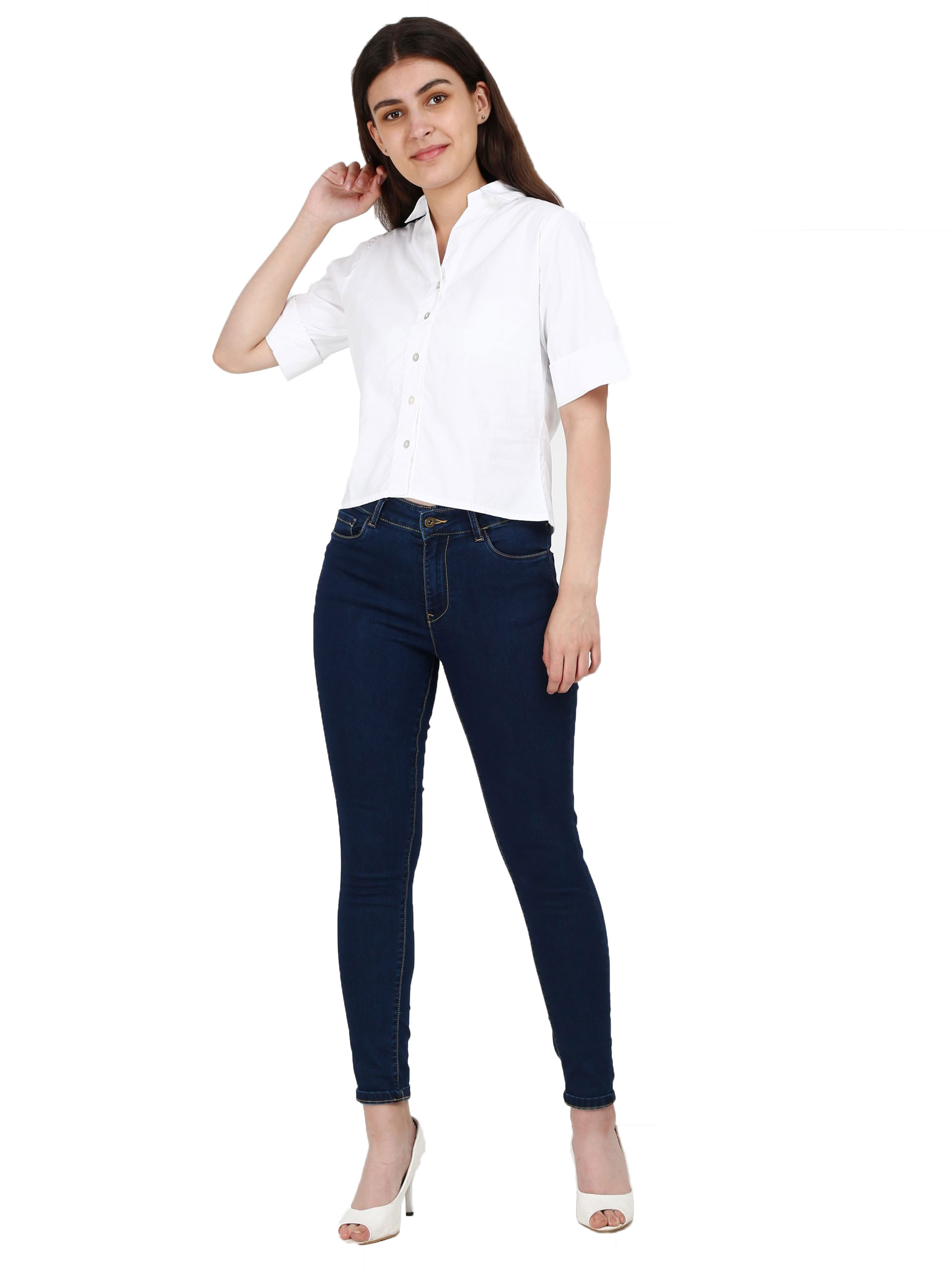 Women Slim-Fit Shirt White