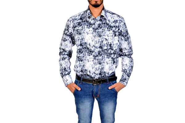 Blue Camouflage Shirt