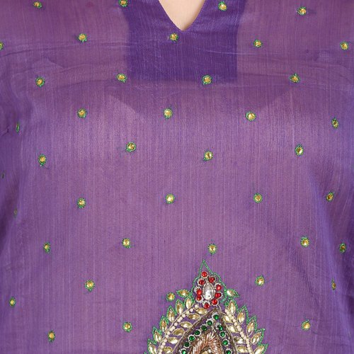 Ladies Chanderi Cotton Long Kurti