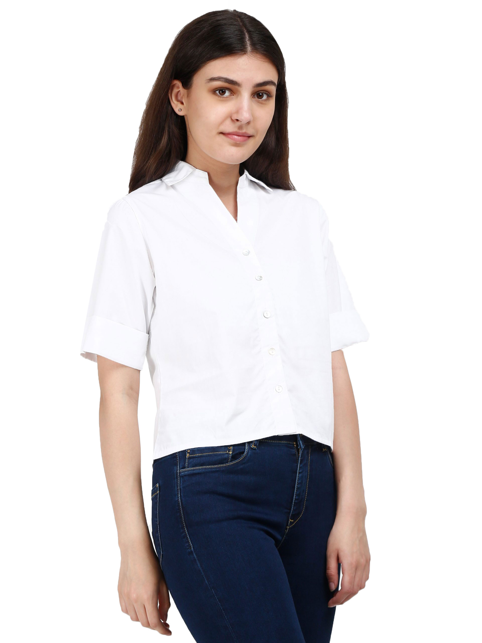 Women Slim-Fit Shirt White