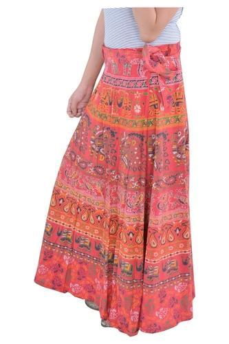 Indian Red Elephant Women Skirts