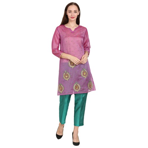 Chanderi Cotton Kurti