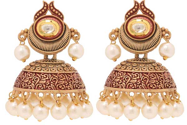 Antique Earrings with Moti