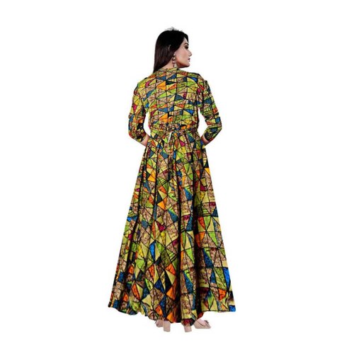 Jaipuri Patches Printed Rayon Dress