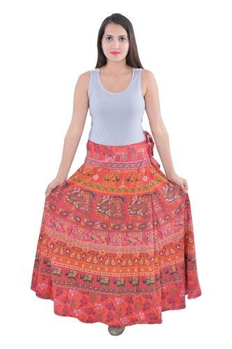 Indian Red Elephant Women Skirts
