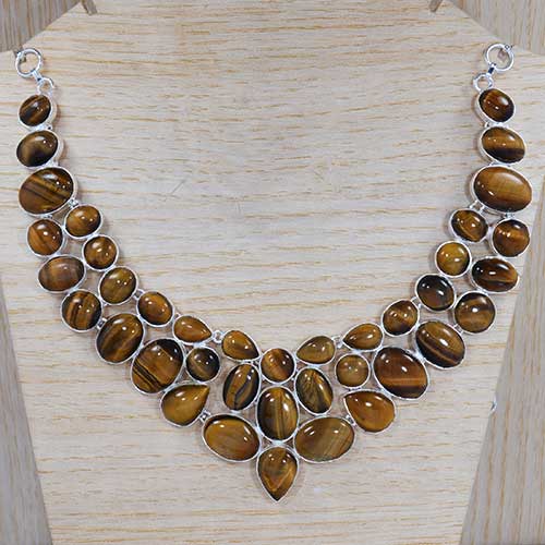 Tiger Eye 925 Silver Bangle