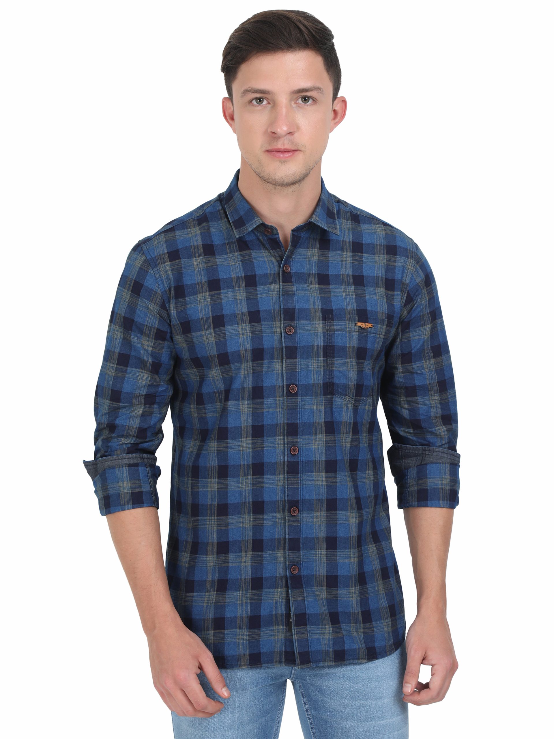 Men Casual Checkered Shirt