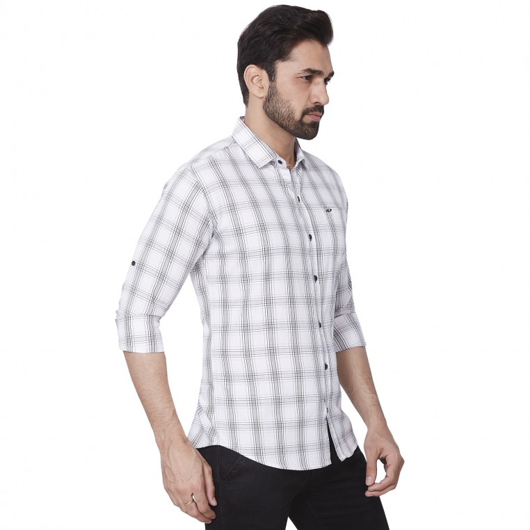 Kaprido Soft Smart Checks Men`s Shirt