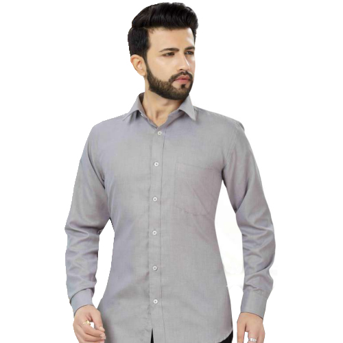 Men Grey Formal Shirt