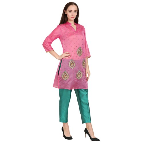 Chanderi Cotton Ladies Kurti