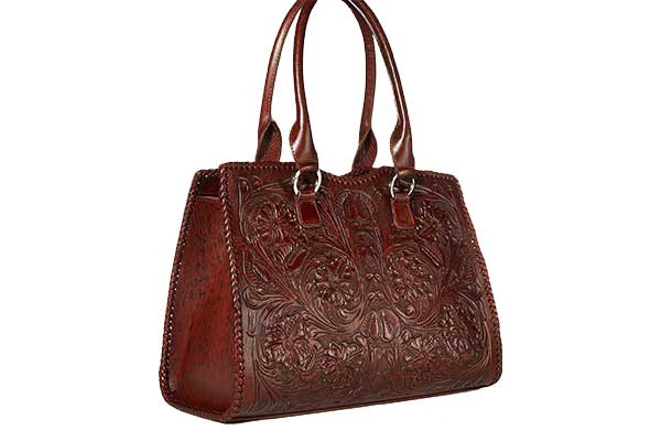 Leather Tooling Hand Bag