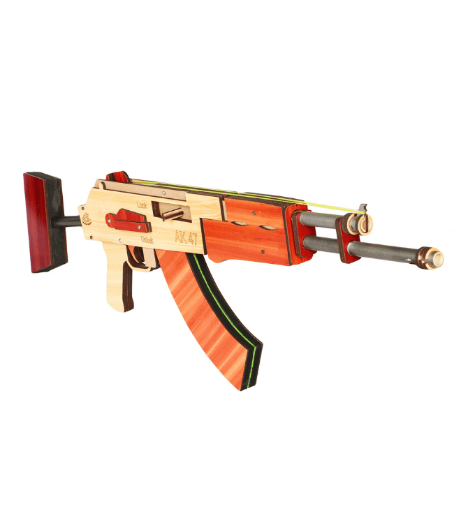 Wooden AK 47 Toy Gun