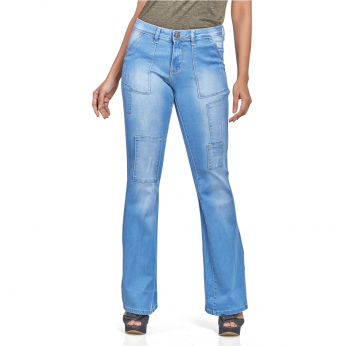 Royal Spider - Bell Bottom Bootcut Jeans For Women
