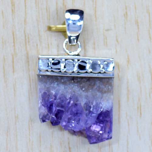 Rough Ametrine Gemstone 925 Silver Necklace