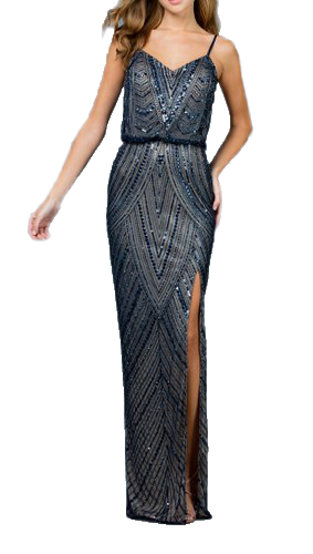 Women Long Beaded Evening Dress / Evening Wear