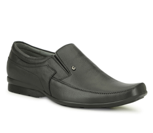 Mens Black Designer Mild Leather Shoes