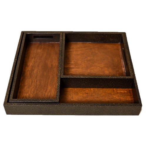 Bodo Tray  (Big - Black and Gold)