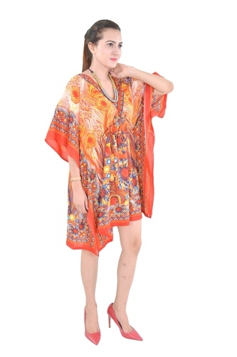 Printed Beachwear Cotton Ladies Kaftan