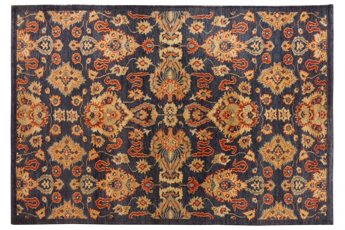 Hand Knotted Carpets 7-50 PM-25 Blue 5x8