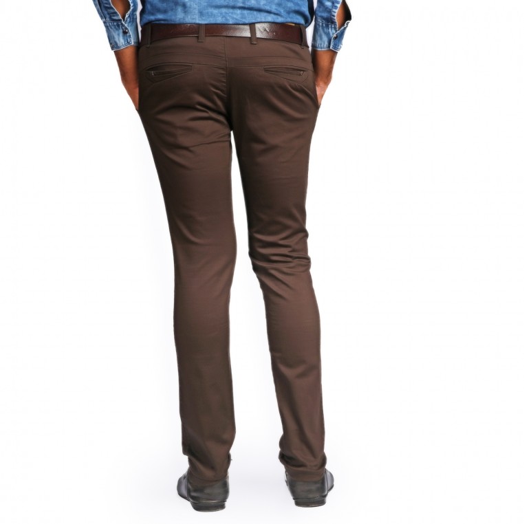 Denim Vistara Brown Colour Trouser For Men`s