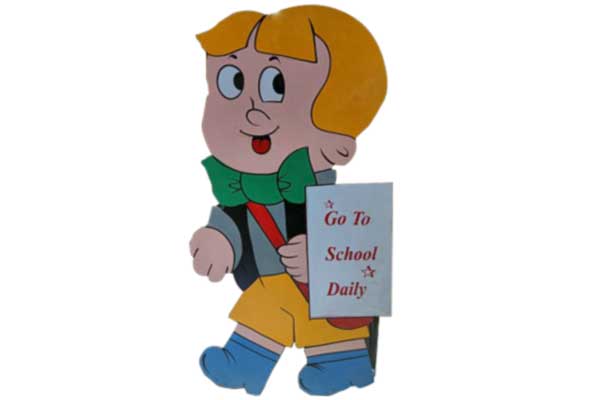 Go To School Daily Cut Out