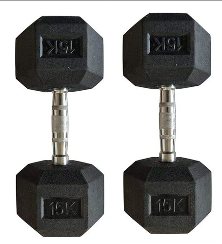 15kg Rubber Dumbbell