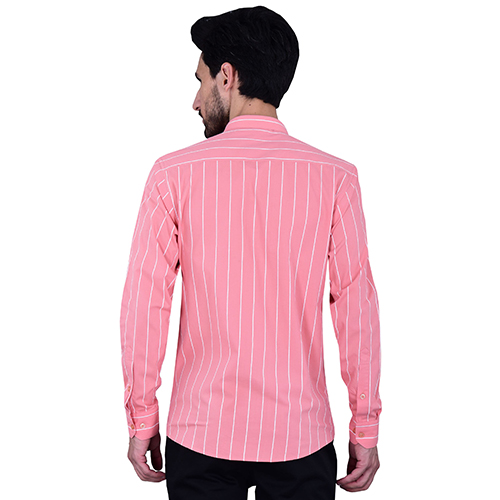 Pink Stripe Print Shirt 100% Cotton Youth Fit