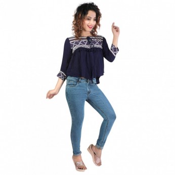 Denim Vistara Women Blue Skinny Jeans