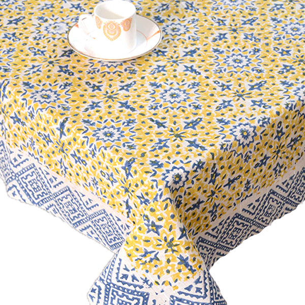 Block Print Table Covers