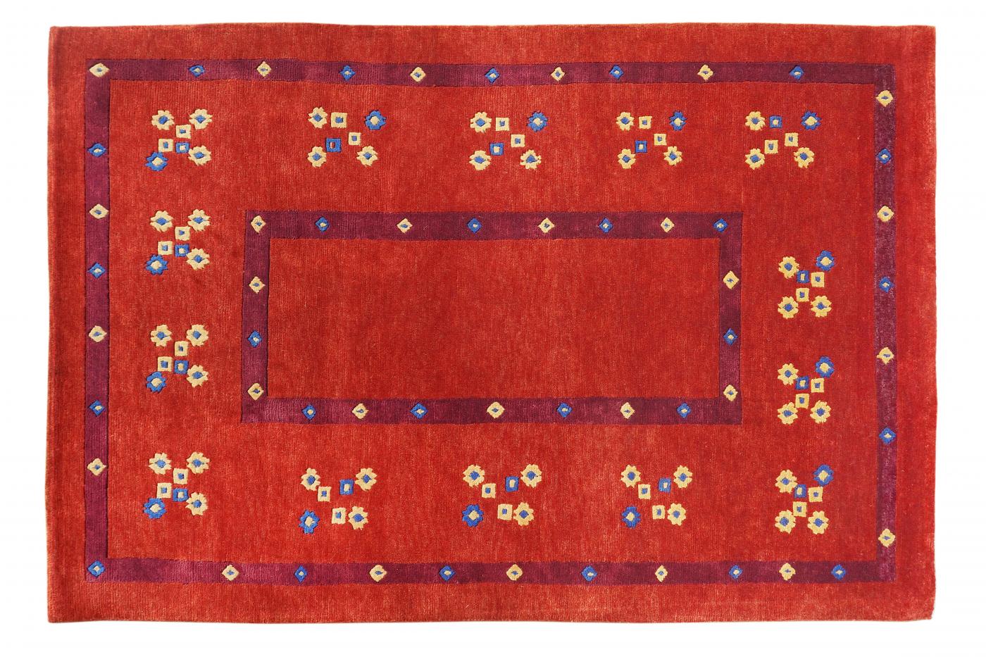 Indo Nepal Carpets 9-25 KRD-17 Red 4x6